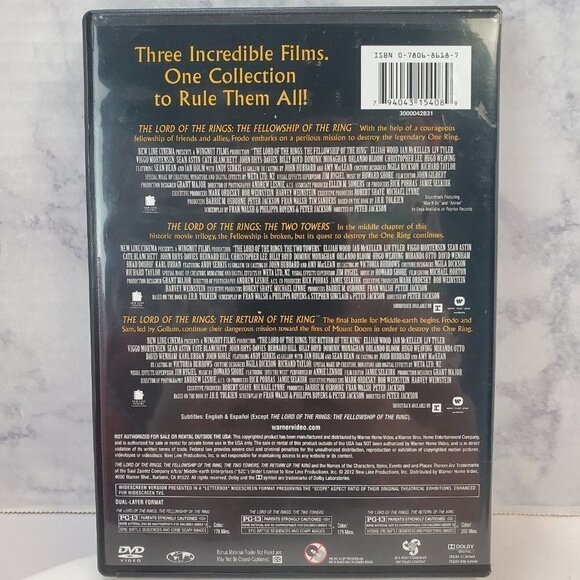The Lord of the Rings Theatrical Version: 3 Film Collection DVDs - Picture 2 of 8